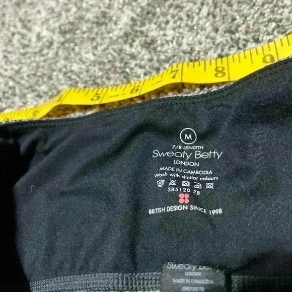 Sweaty Betty Grey Leopard Print Leggings Size M, 7/8 length - Picture 7 of 12